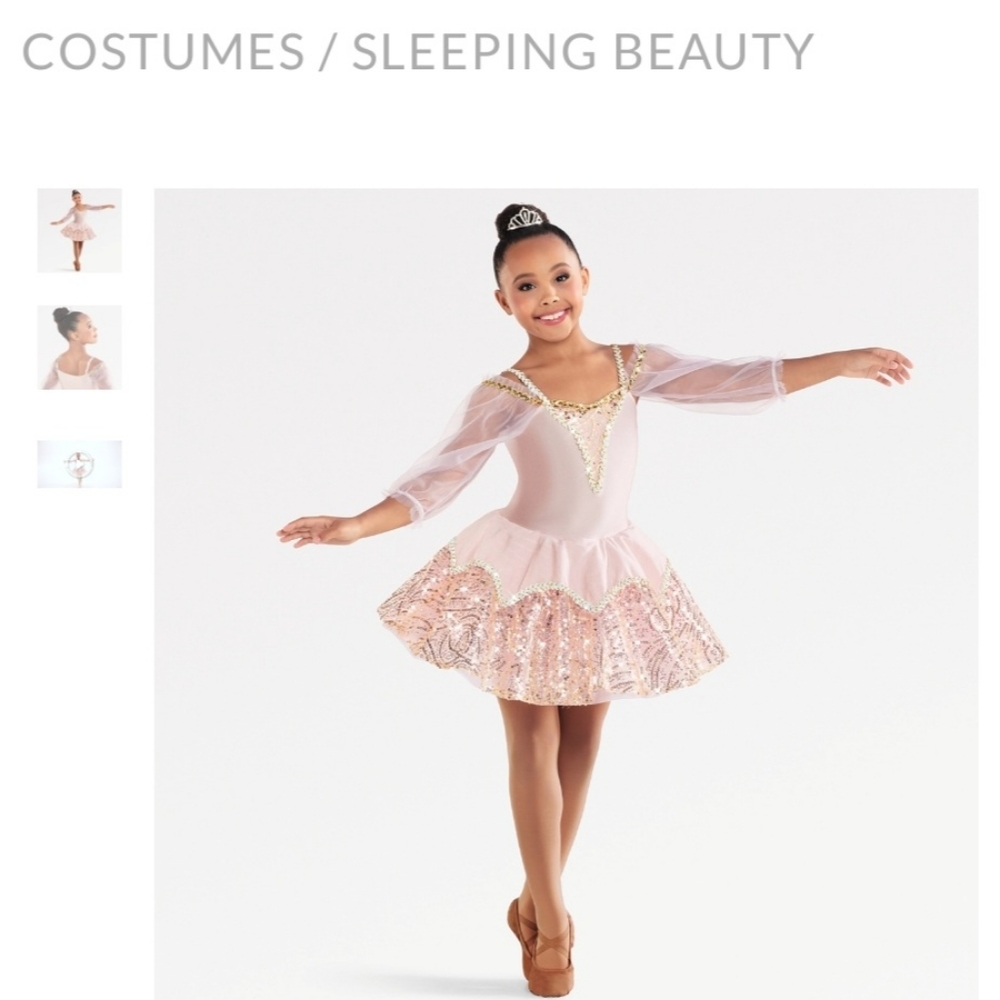 Revolution Dancewear: "Sleeping Beauty"... Light Pink w/Pinkish Gold Tutu